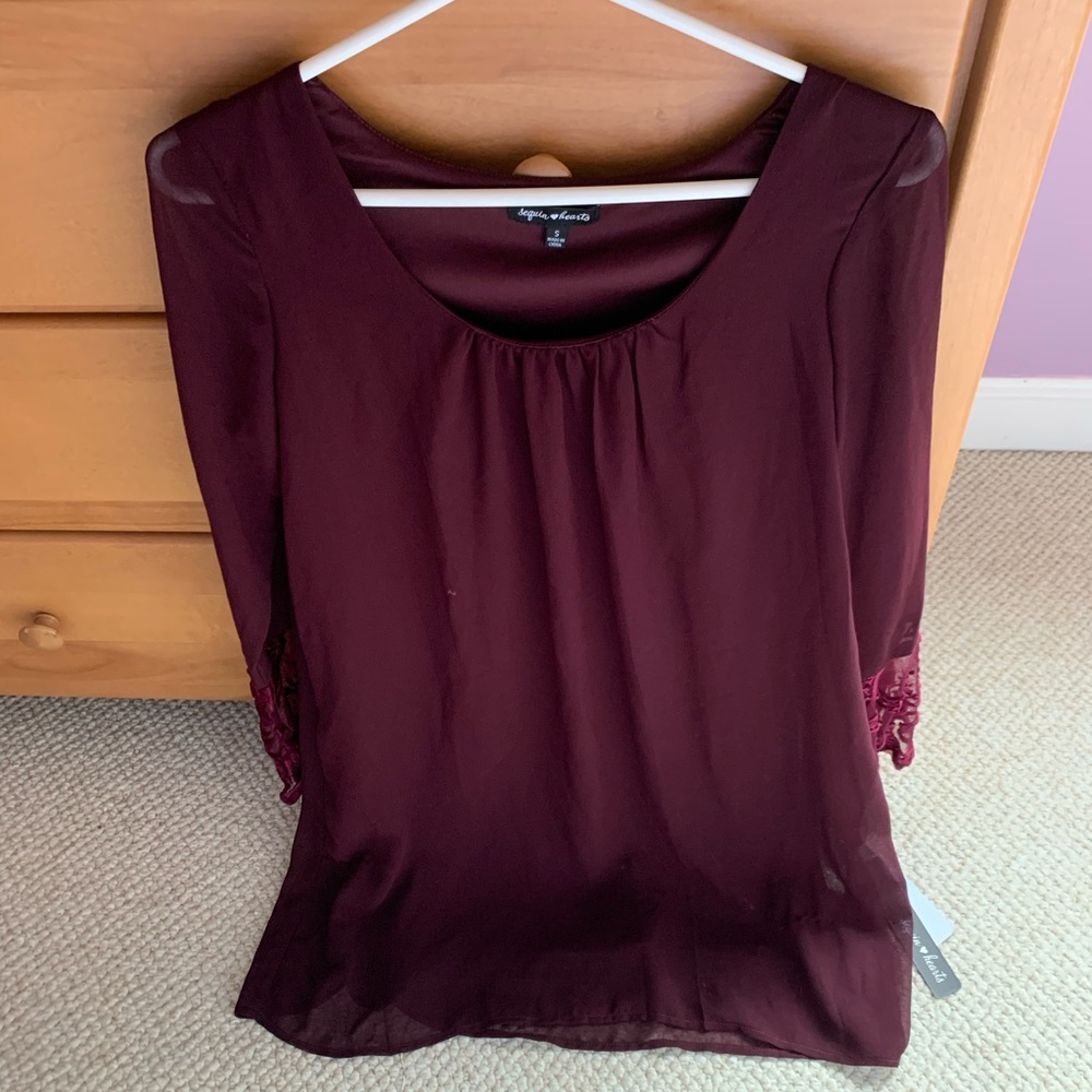 Long Sleeve Plum Dress